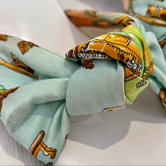 Jeffrey Campbell 100% Natural Silk Beaton Slide Size 7 - Picture 7 of 8